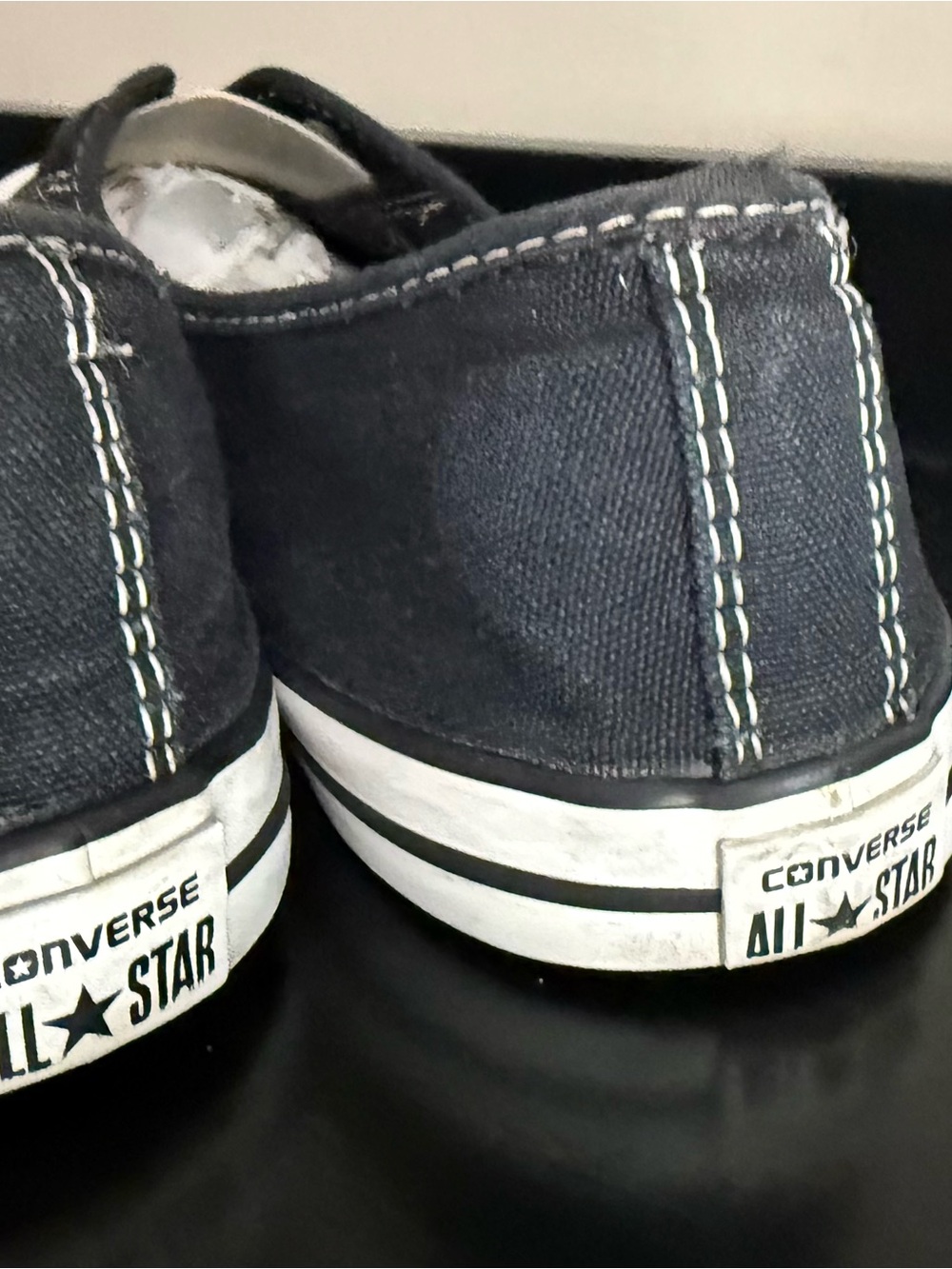 Converse All Star Black Slip On Ballet Sneakers Women’s 8 - Picture 3 of 6